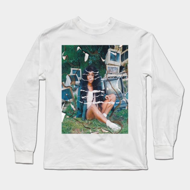 SZA (CTRL) Long Sleeve T-Shirt by stellarcollages